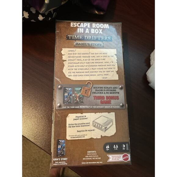 Isabel’s Story Time Drifters Puzzle Box Escape Room in A Box Game New Mattel - Picture 5 of 6